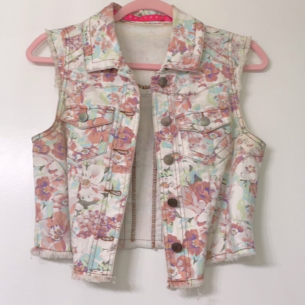 Floral Print Vest